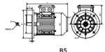 Moteur  ST3-132M6  4KW   1000 min-1  400/690V  B5